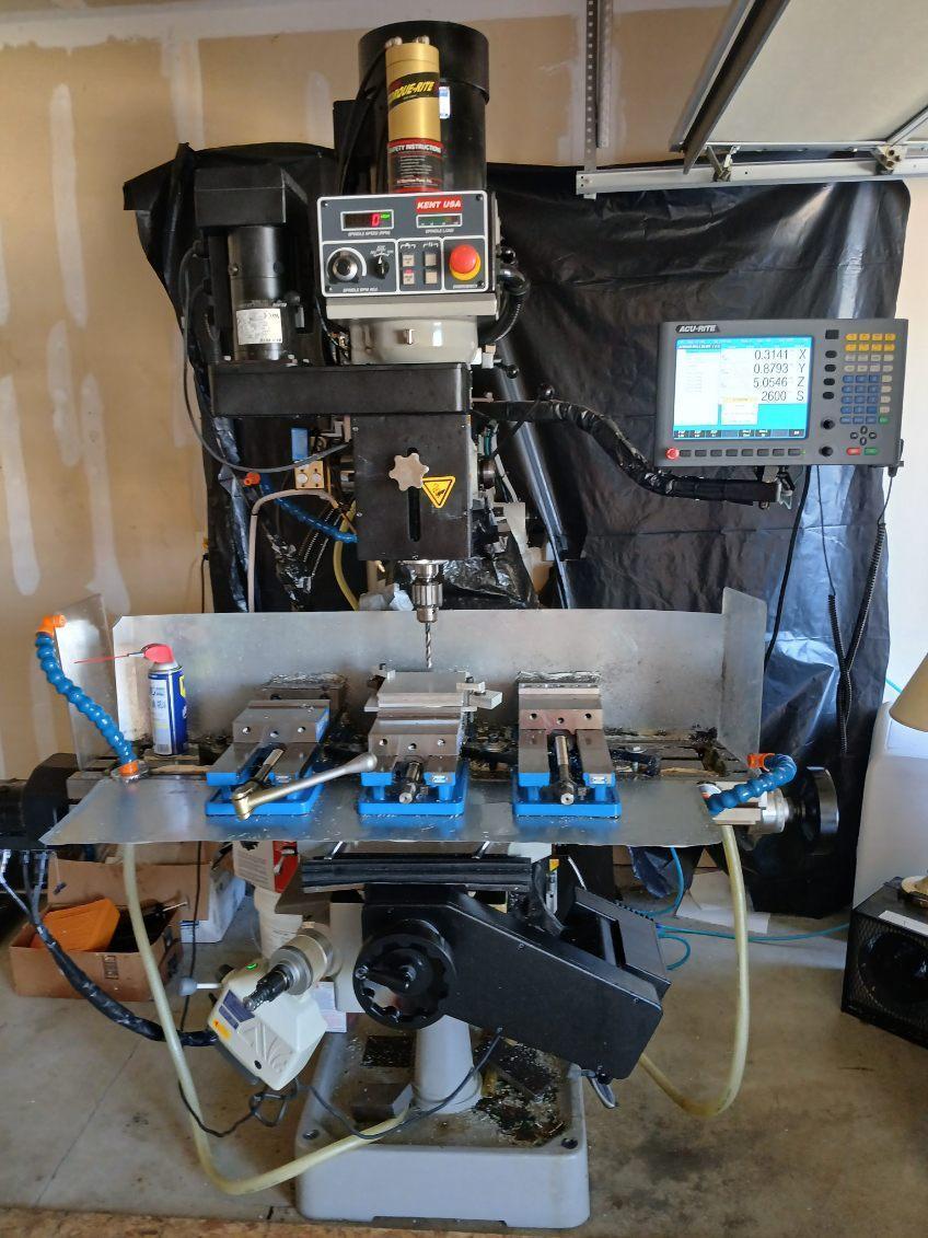 Kent KTM-3VSF 3-Axis CNC Knee Mill For Sale - 2019