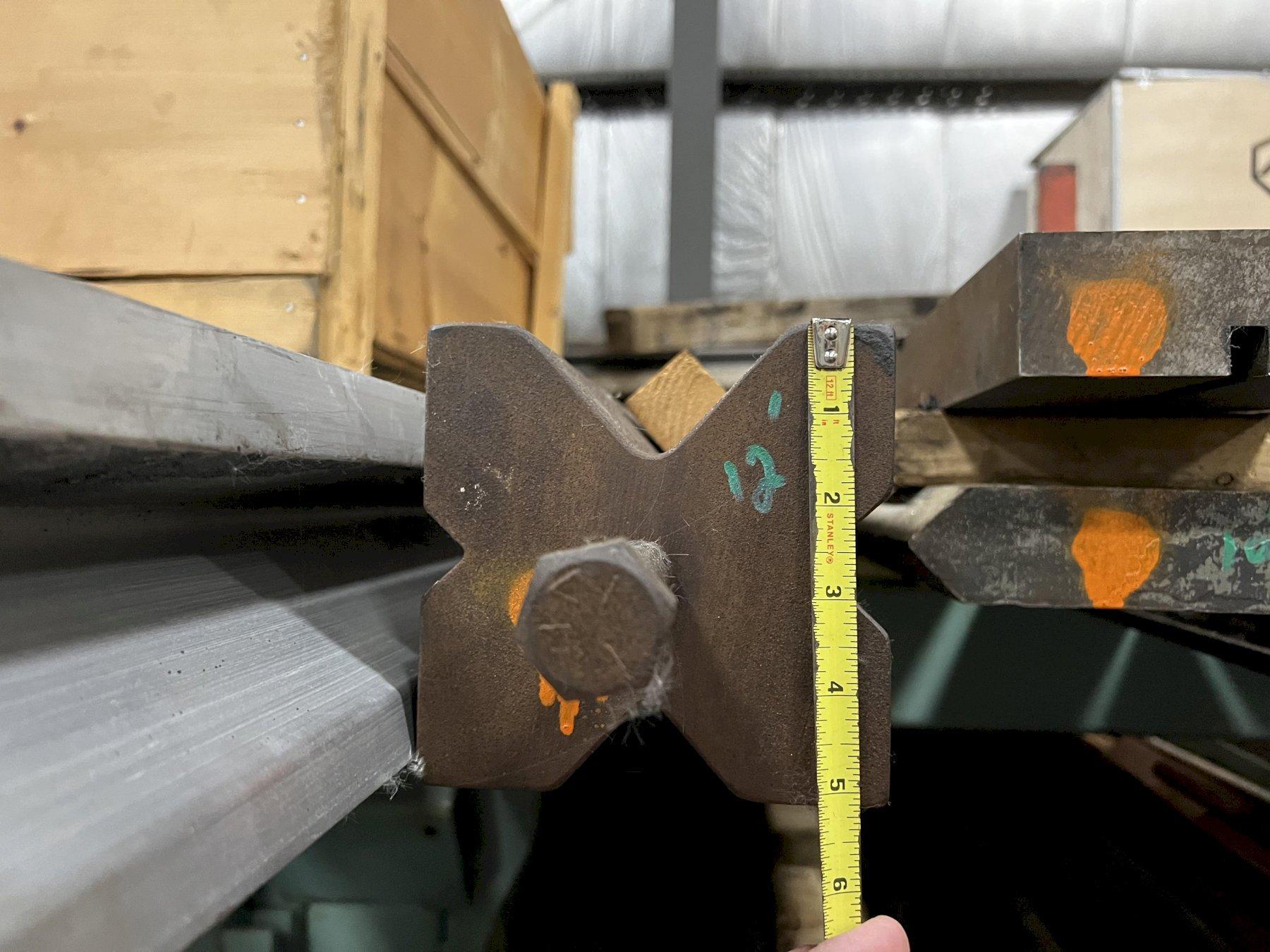 12 FOOT 4 WAY BOTTOM PRESS BRAKE DIE, 12 FOOT UPPER PUNCH