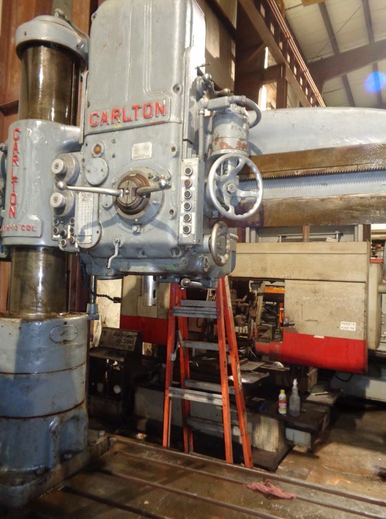 USED 5' x 13" CARLTON MODEL 3A RADIAL ARM DRILL