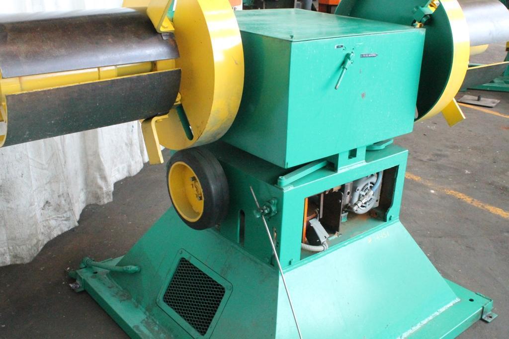 2500 LB X 16' MICRO TOOL MOTORIZED DOUBLE END UNCOILER: STOCK #19451