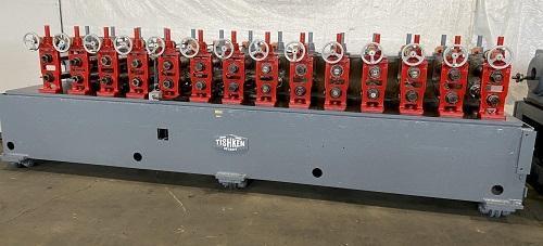 22/24 STAND X 3.5" TISHKEN # 24HW-S-3-1/2 ACCELERATOR ROLL FORMER NEW 1999