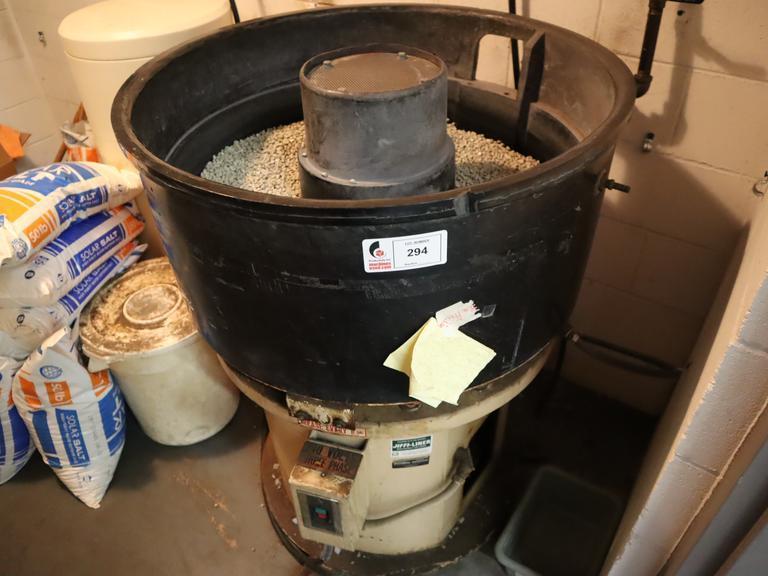 Rampe Finishing Bowl Vibratory Deburrer Finisher with Buckets of Extra Media- Auction Item