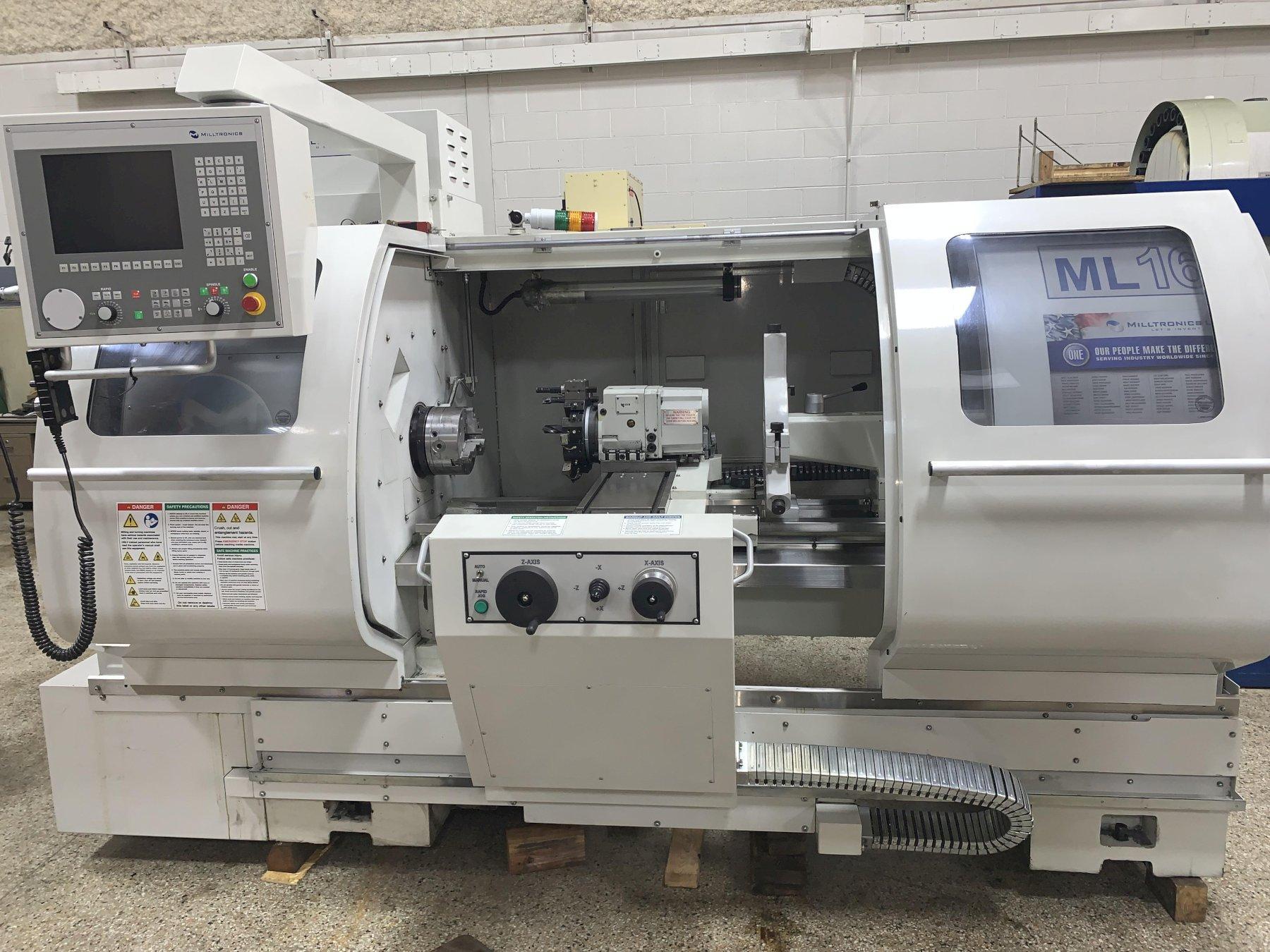 Milltronics Model ML16/40 2-Axis CNC Flat Bed Lathe, S/N 12891, New 2015.