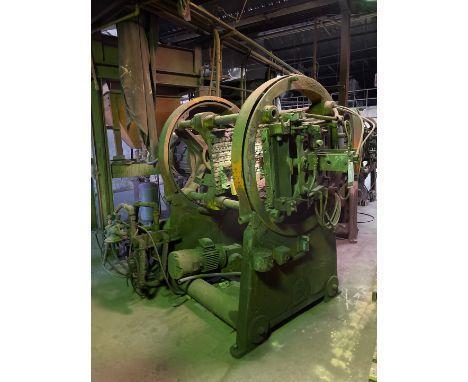Shalco model u180 gas fired shell core machine with gun drilled heater plates, gas system and controls