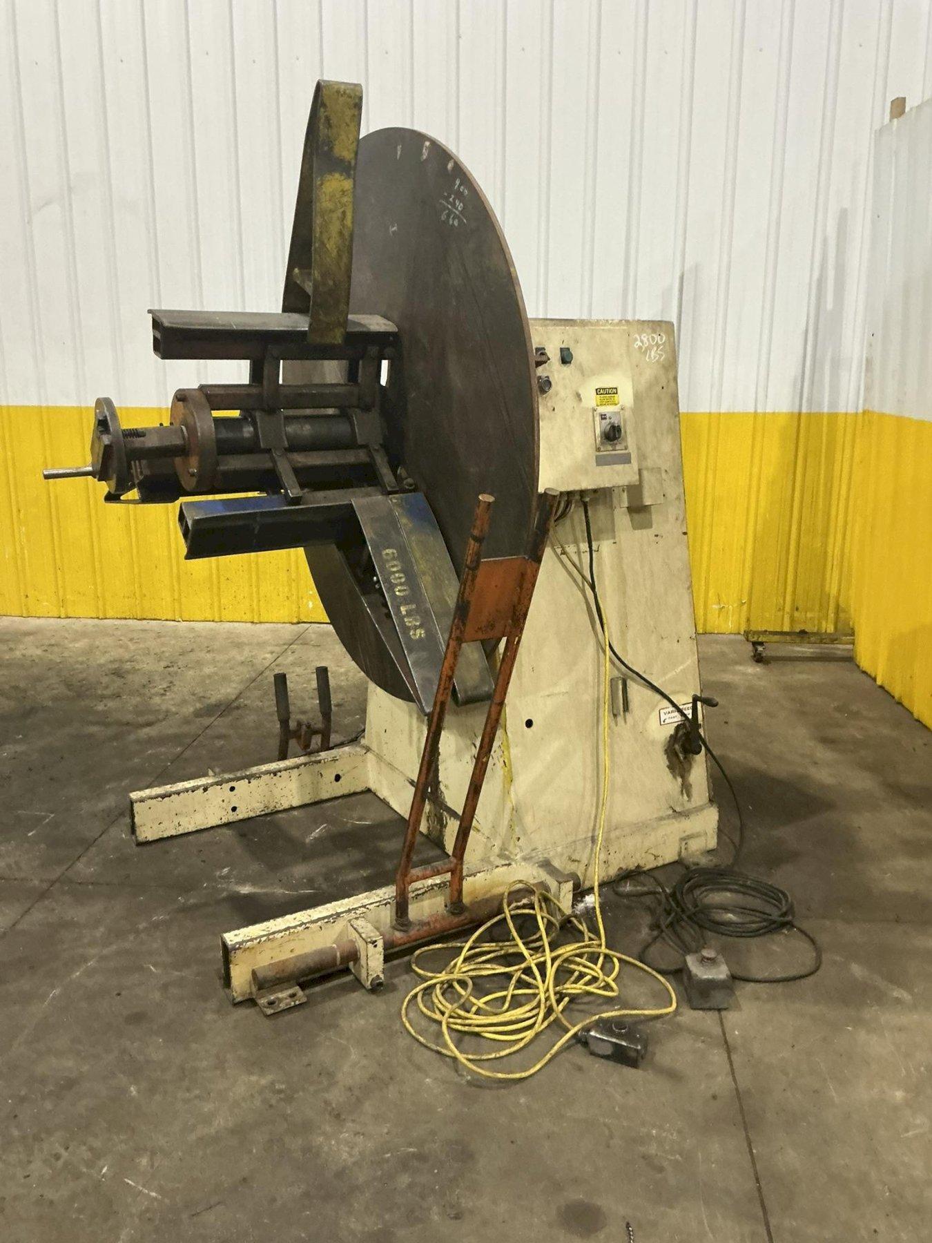8,000 lbs. x 18" PERFECTO MOTORIZED COIL REEL UNCOILER: YOBRO #25658