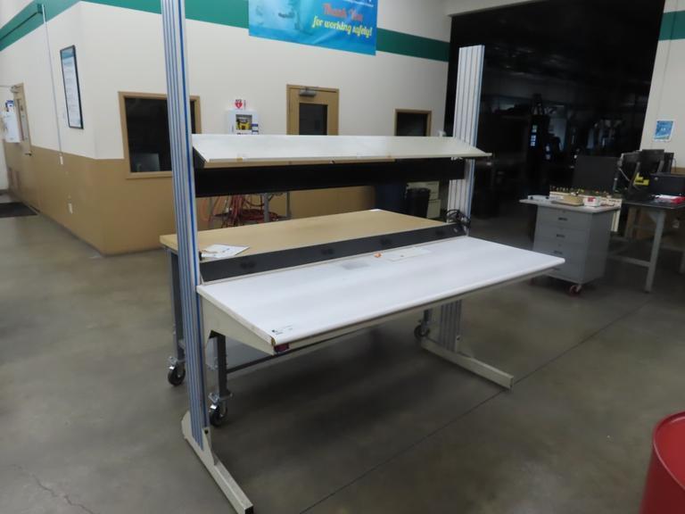 Adjustable Work Bench w Power Strip- Auction Item
