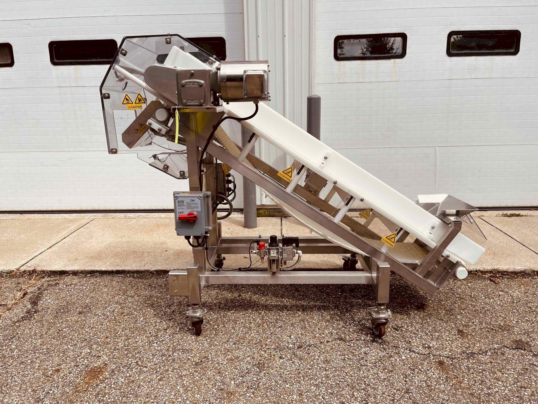 Safeline Mettler Toledo 62” Stainless Steel Incline Conveyor