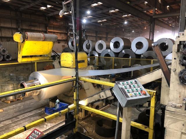 60" x .250" x 40,000# Pro Eco Slitting Line with Two Heads