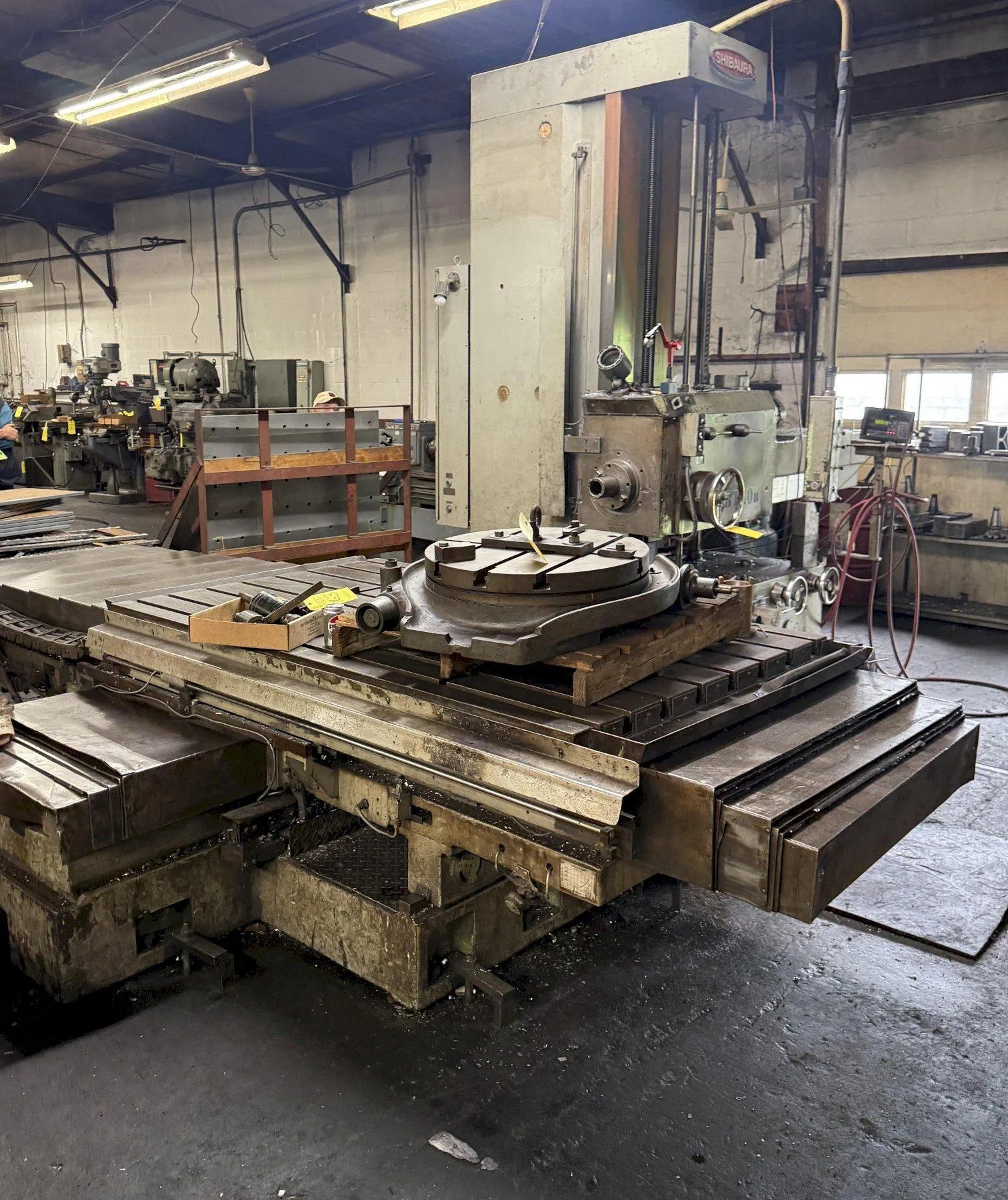 4" SHIBAURA MODEL #BT-10-BP2 HORIZONTAL BORING MILL: YOBRO #25825