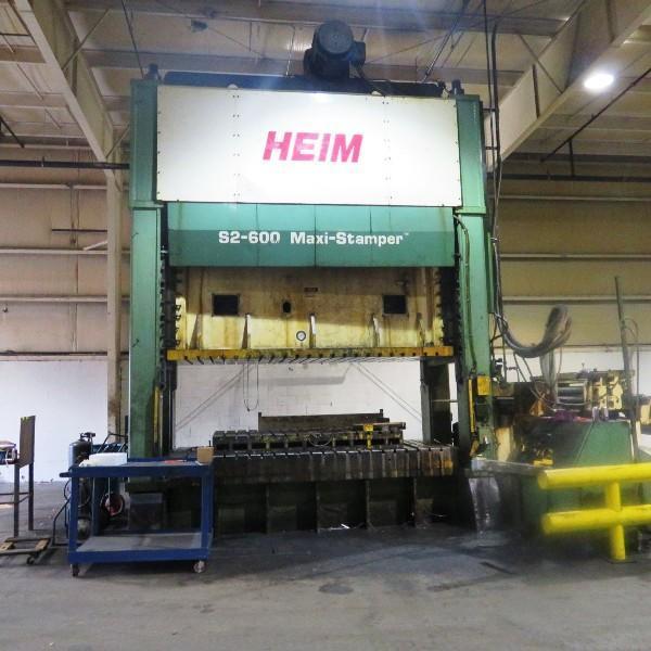 600 TON HEIM MODEL S2-600-144X60 MAXI STAMPER PRESS