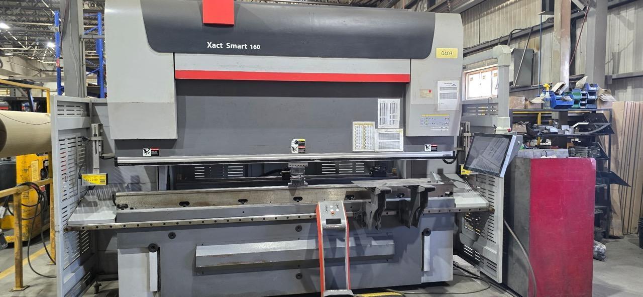 176 Ton x 10′ Bystronic Xact 160/3100 CNC Press Brake, 2015