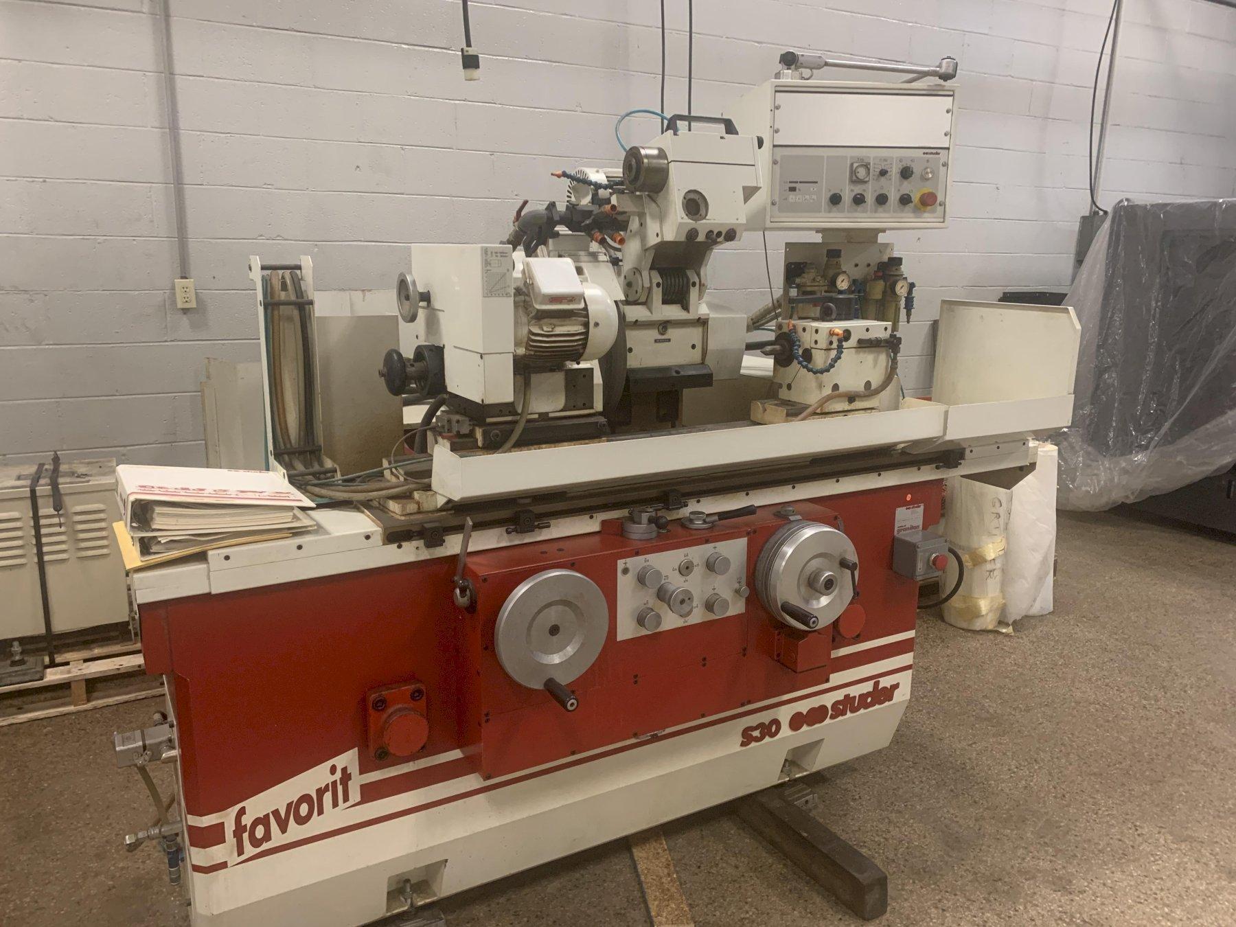 Studer Model S30 Favorit Universal Cylindrical Grinder, S/N 3465-41.