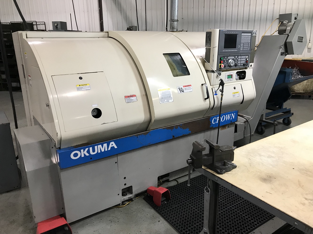 Okuma Crown 762-S CNC Lathe, OSP700L, 10