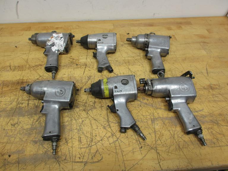Chicago/Central Pneumatic (6pcs) 1/2" Drive Pistol Type Ratchet Wrenches- Auction Item