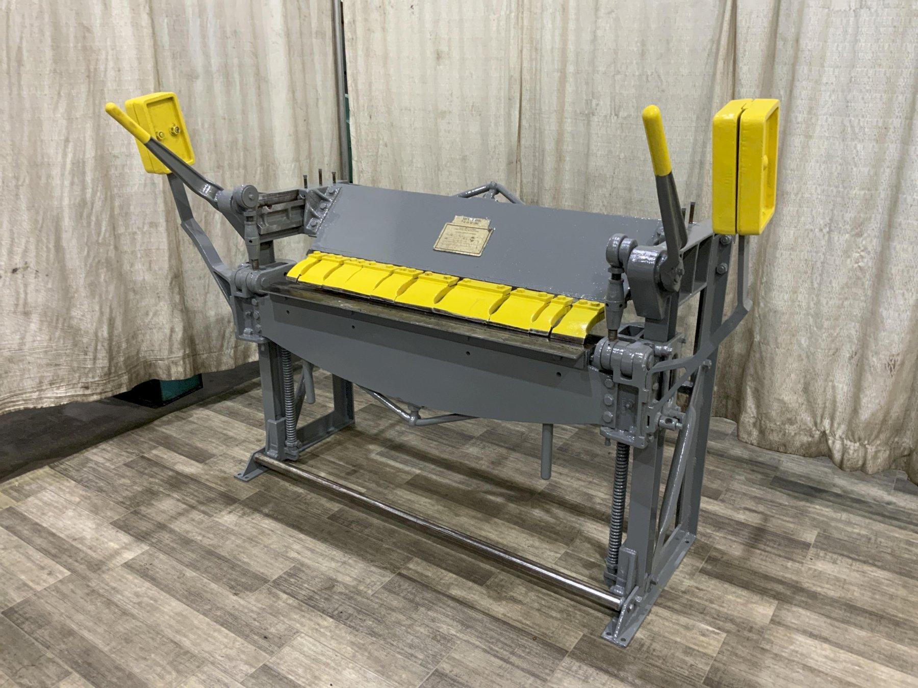 48" X 16 GA ROPER WHITNEY BOX & PAN FINGER BRAKE: STOCK #81482
