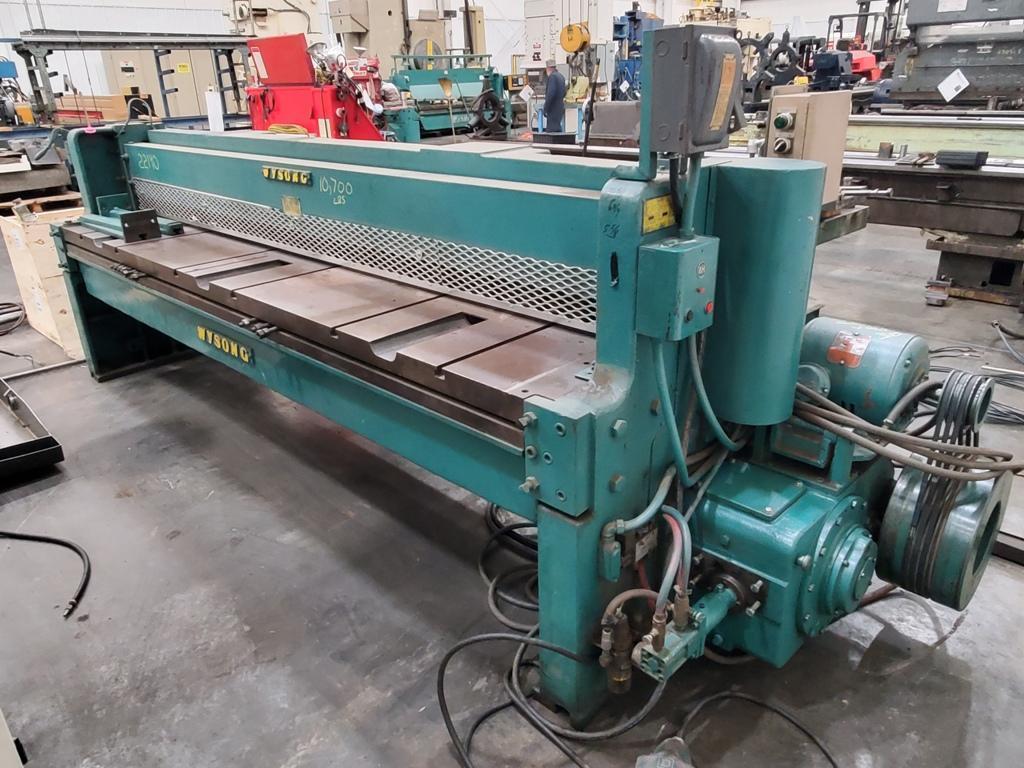 10' X 12 GAUGE WYSONG MODEL 1210 MECHANICAL SHEAR