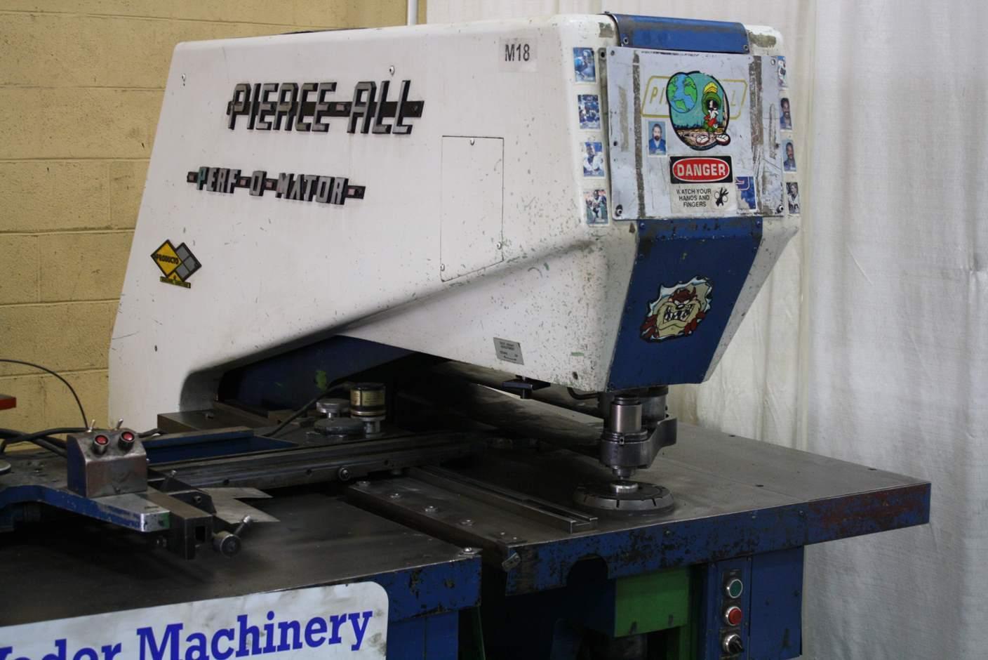 25 TON PIERCE ALL PERF-O-MATOR SINGLE END PUNCH: STOCK #67093