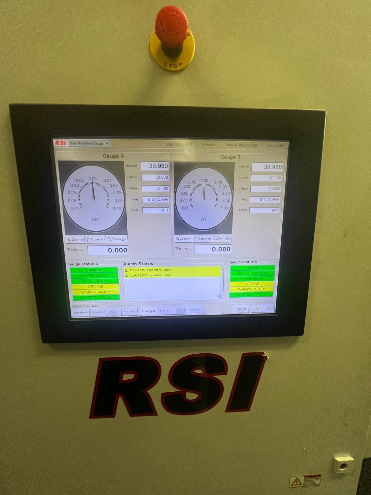 20" x .250" - .018" Reversing 4 HI Cold Rolling Mill AGC & Hydraulic Screw Downs