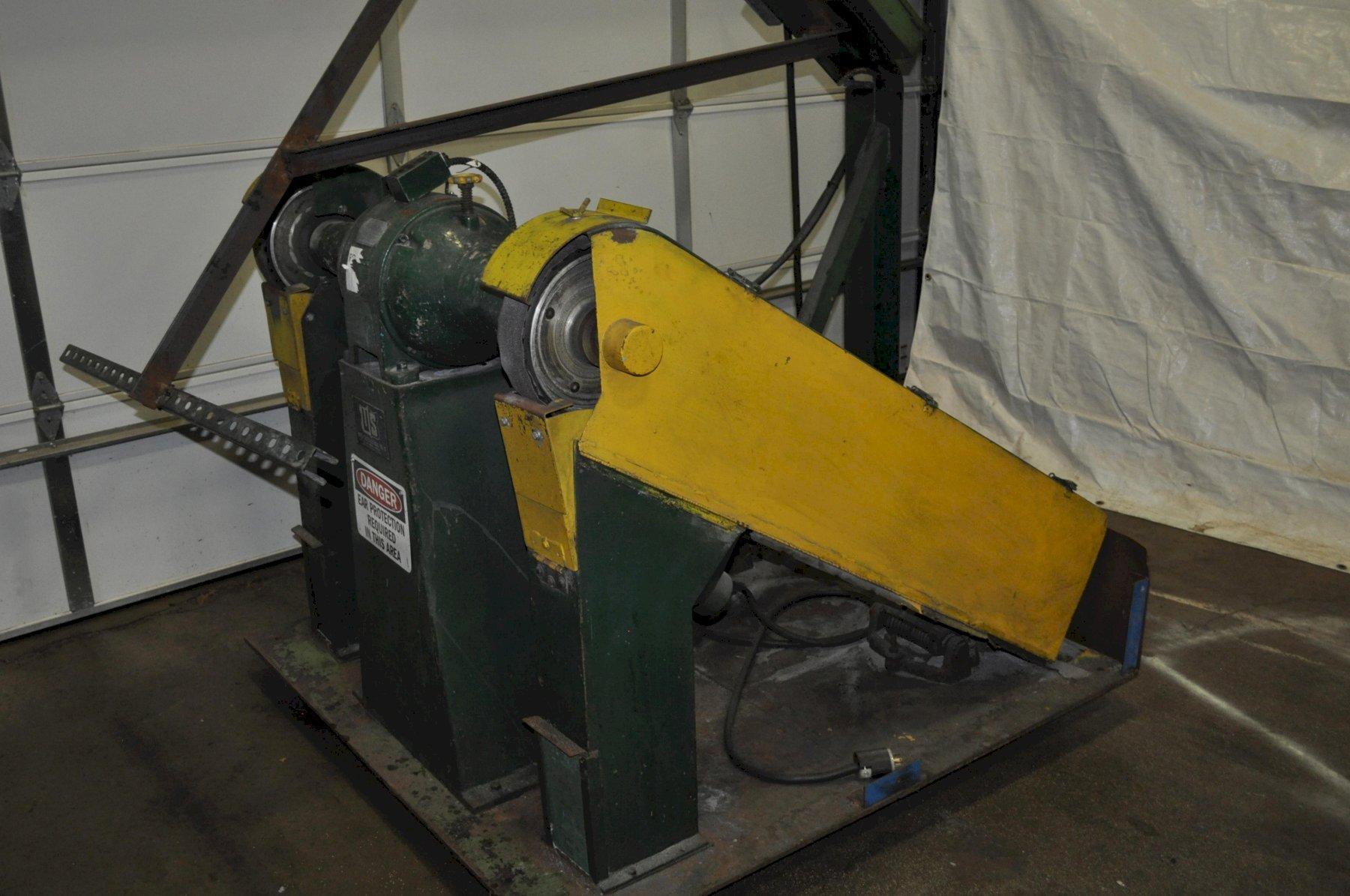 5 HP BUFFING / POLSIHING LATHE WITH IDLE PULLY STANDS