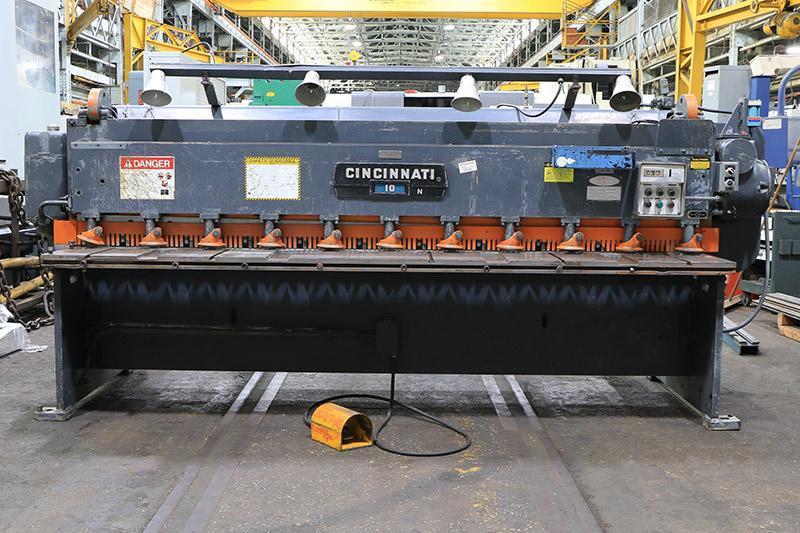 10 Ga x 10 ft Cincinnati Mechanical Power Shear Model 1010
