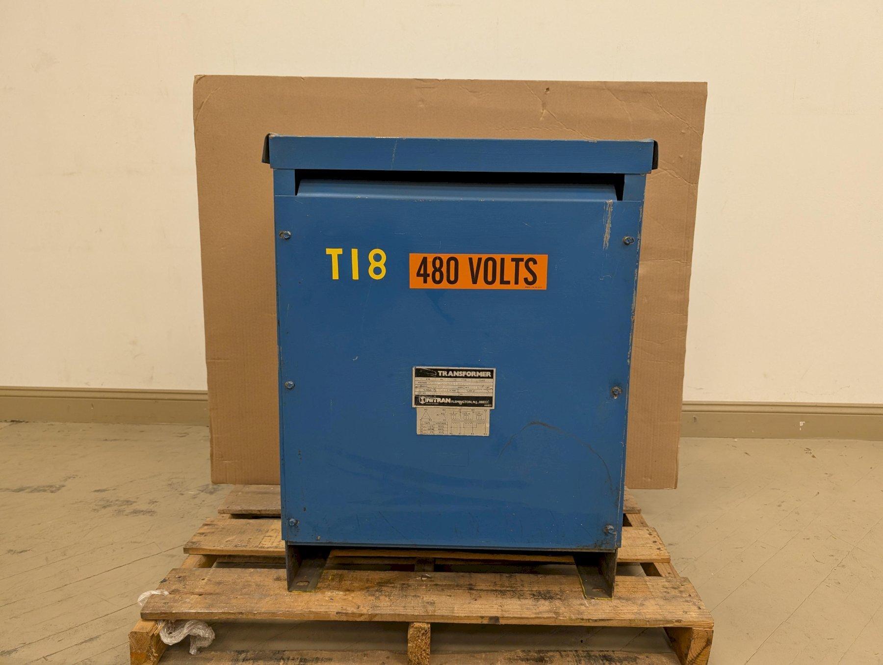 Hitran 20 KVA Transformer 460 Delta To 230 Y / 133 VAC 3 Phase