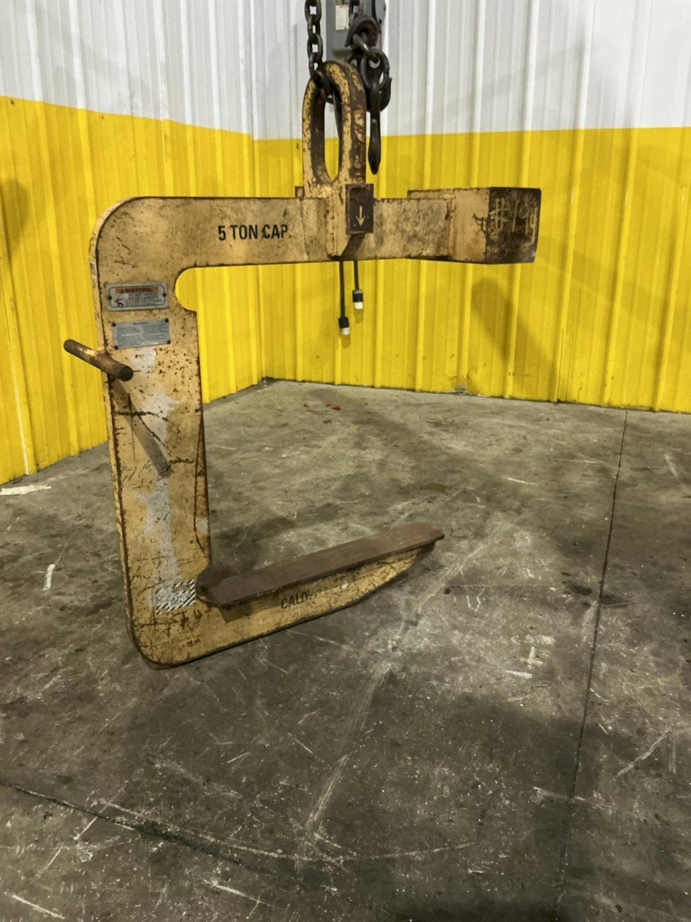 5 TON X 24" CALDWELL MODEL #82S-5-24 COIL LIFTING C HOOK: YOBRO #25882