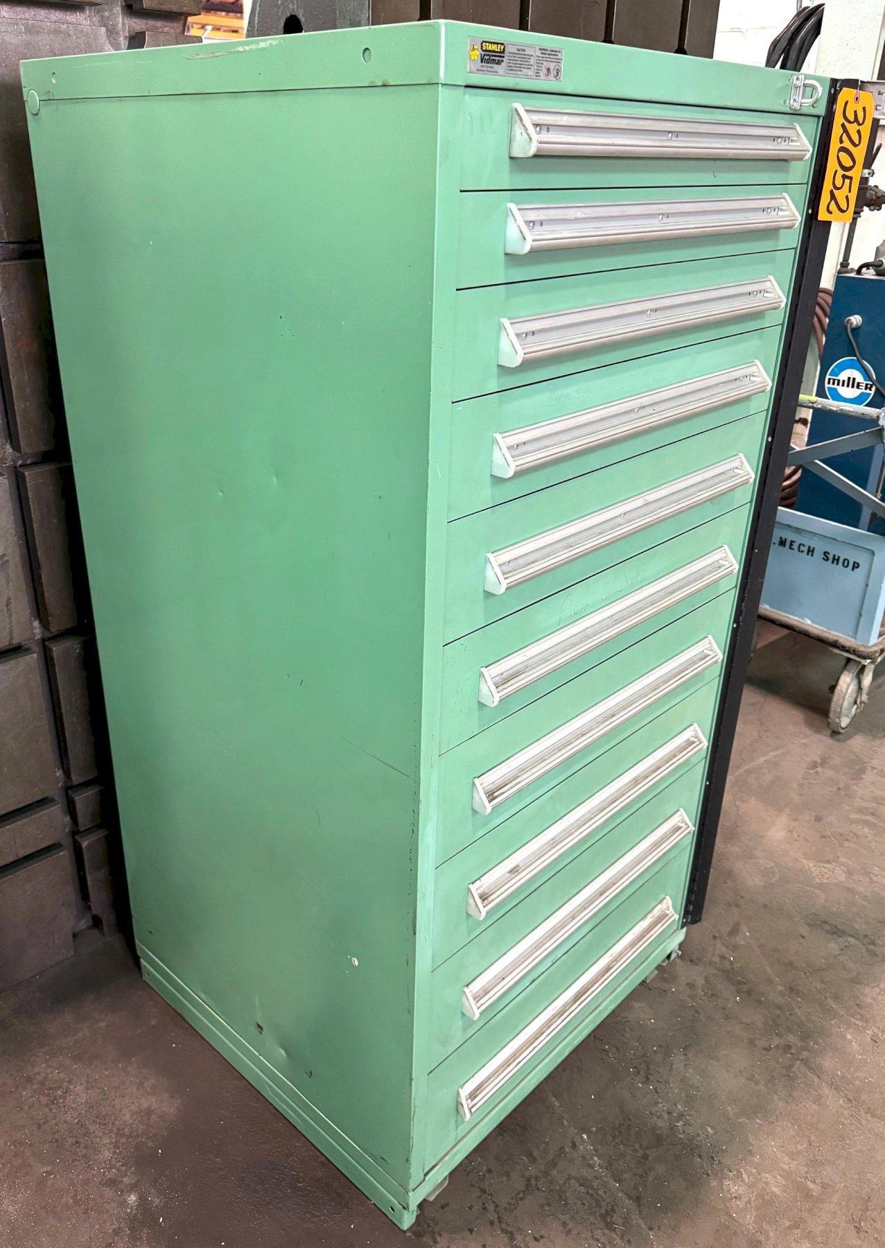 Vidmar Storage Cabinet, 10 Drawer, 30″W x 27-3/4″D x 59″H