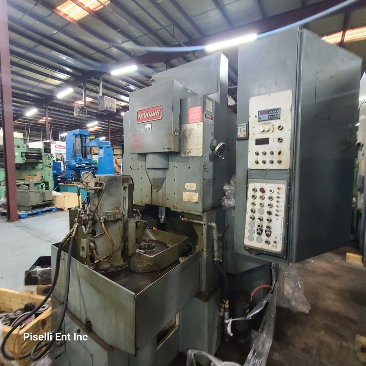 Fellows model 10-2 Gear shaper , 3" riser 14" diameter , pinion support tailstock , variable speed drive s/n 36880, excellent from prototype shop in Michigan