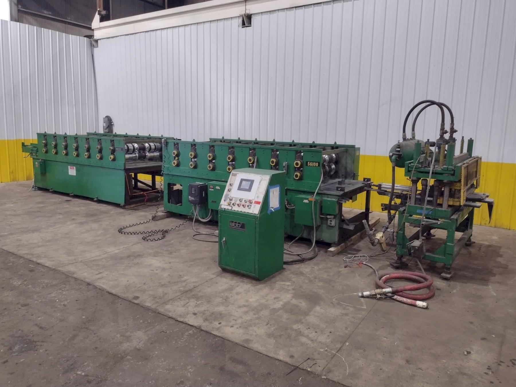 36" HI-RIB AG PANEL LINE: 14 STAND BRADBURY MODEL M2.548-14 ROLLFORMER & AIRAM CUTOFF PRESS: YOBRO #26013
