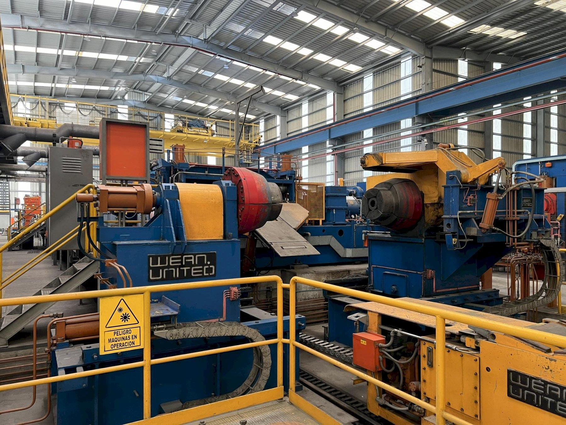 72” x 2mm x 25 ton Wean United Coil to Coil Cleaning Line