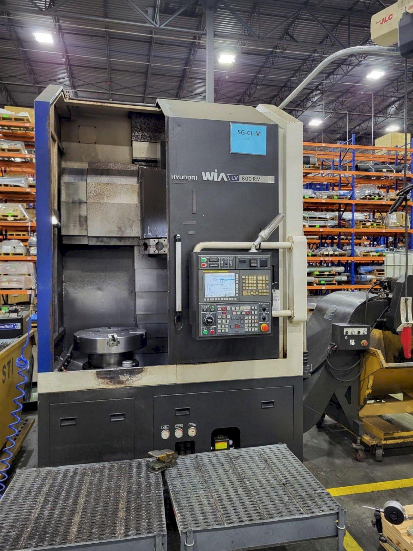 Hyundai Wia LV800RM CNC Vertical Turret Lathe For Sale 2015
