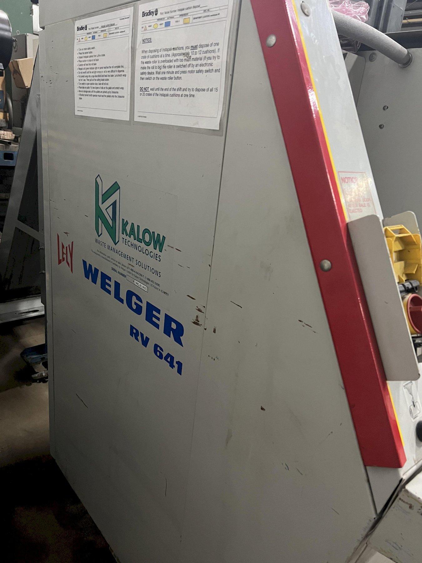 WELGER RV 641 WASTE ROLLER COMPACTOR, BALER