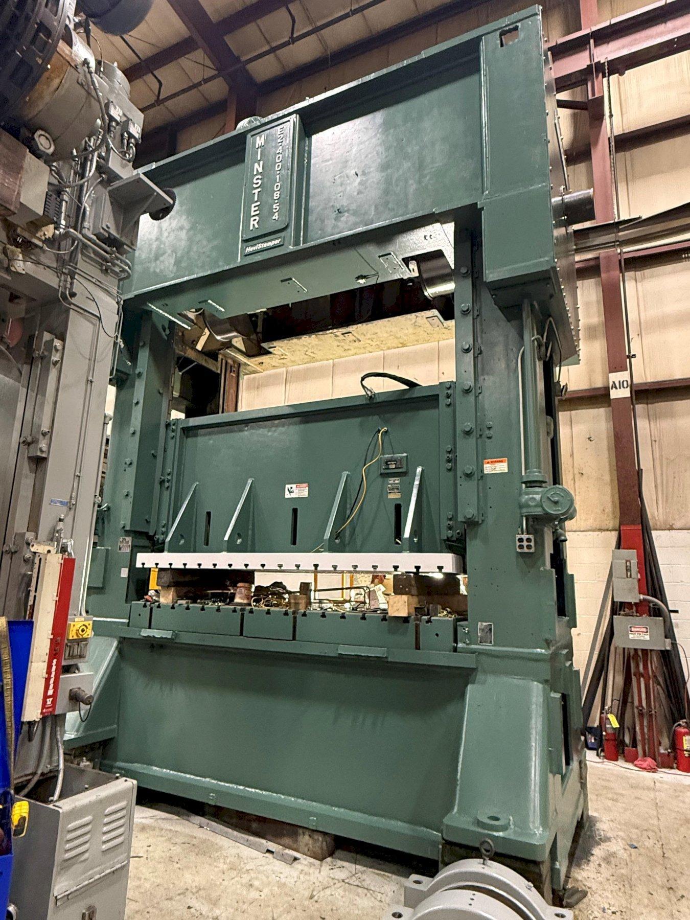 400-ton Minster E2-400-108-54 Hevi-Stamper Progressive Die Metal Stamping Press, Rebuild in Process