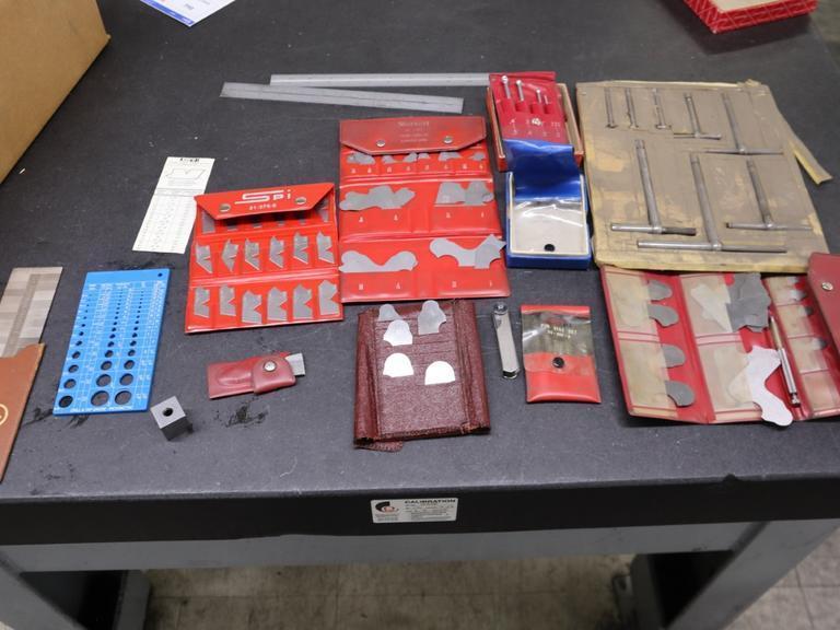 Radius Guages, Angle Guages, Bore Guages a, Steel Rules nd More- Auction Item