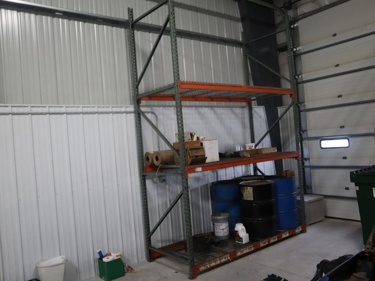 Pallet Racking (2) 13' Approx H Uprights x 42" Wide (3) 8' Shelves, Wire Decking- Auction Item