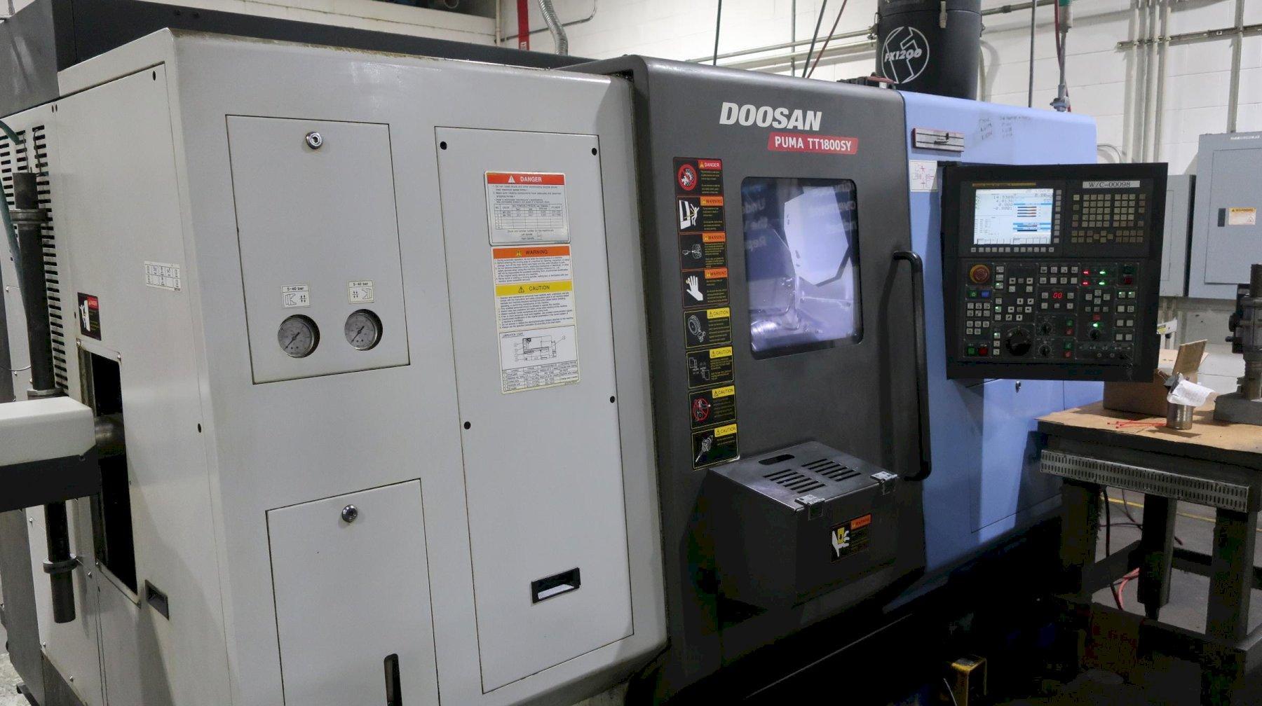 Doosan Puma Puma TT1800SY CNC Turning & Milling Center,  Fanuc 31i-A, LNS Move S2 Barfeeder, extras, New 2012