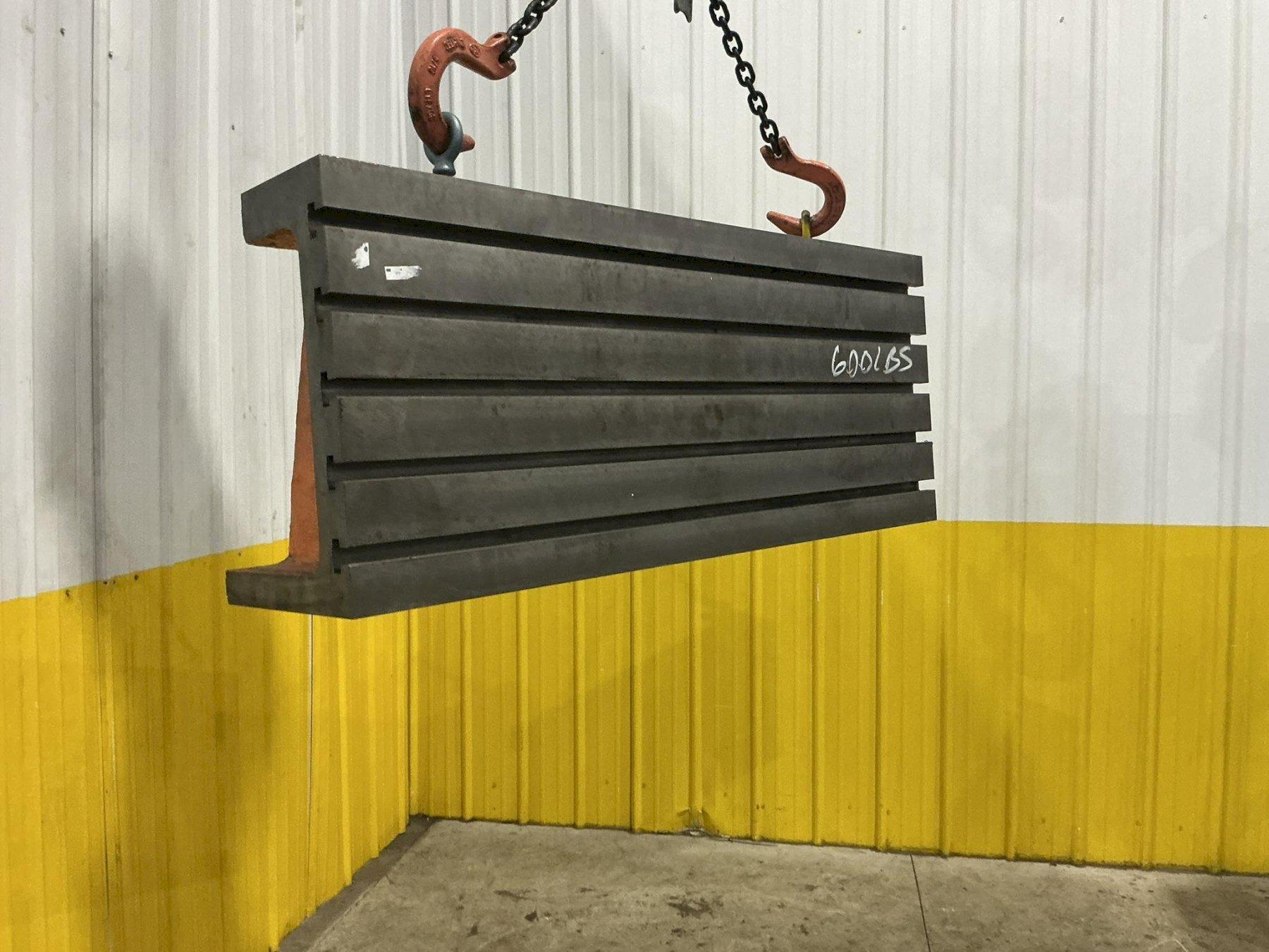 40" LONG x 16" HIGH T-SLOTTED RIGHT ANGLE PLATE: YOBRO #25204