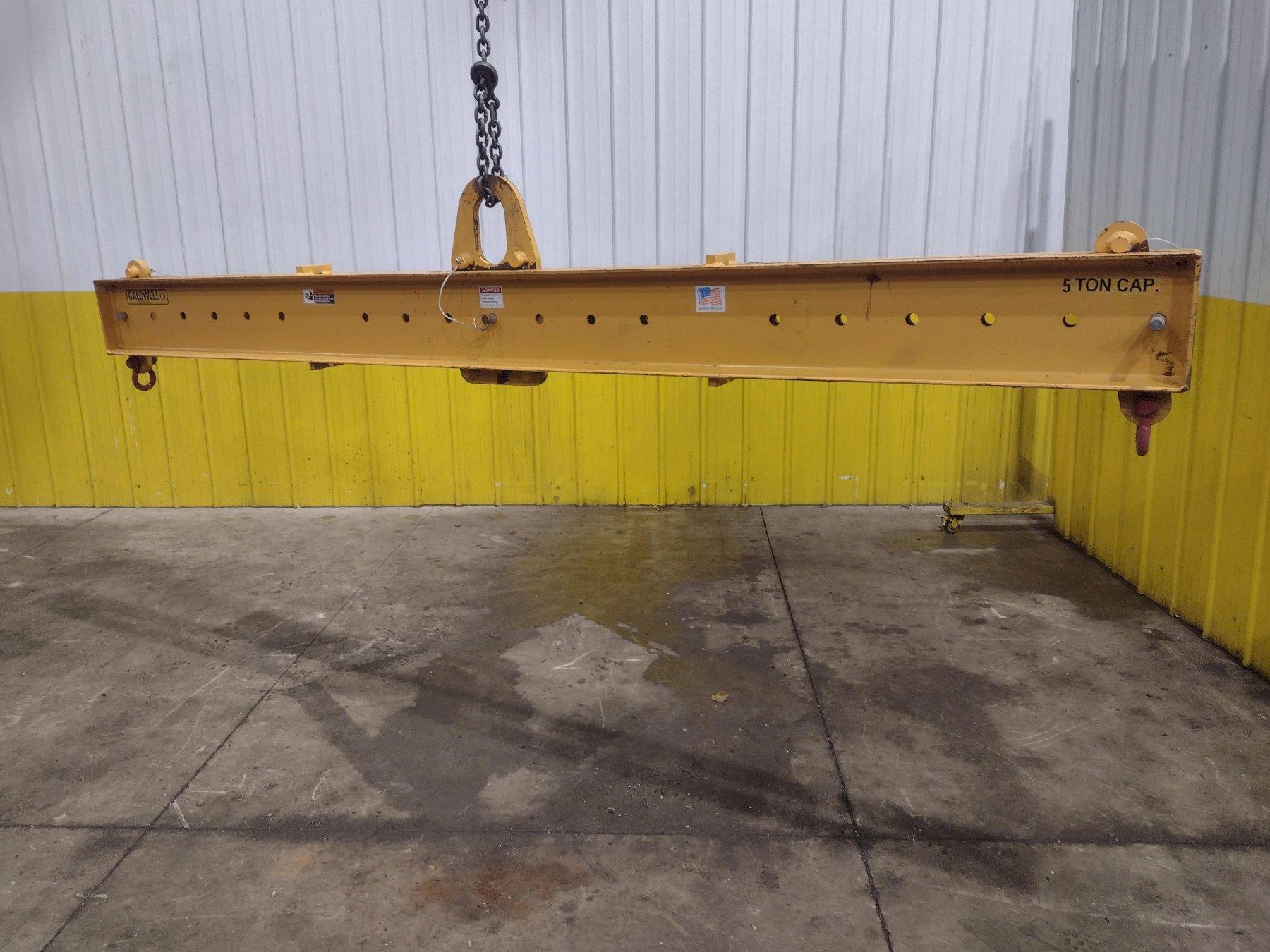 10,000 LBS X 128" X 10" CALDWELL MODEL #17-5-10 SPREADER BAR: YOBRO #24576