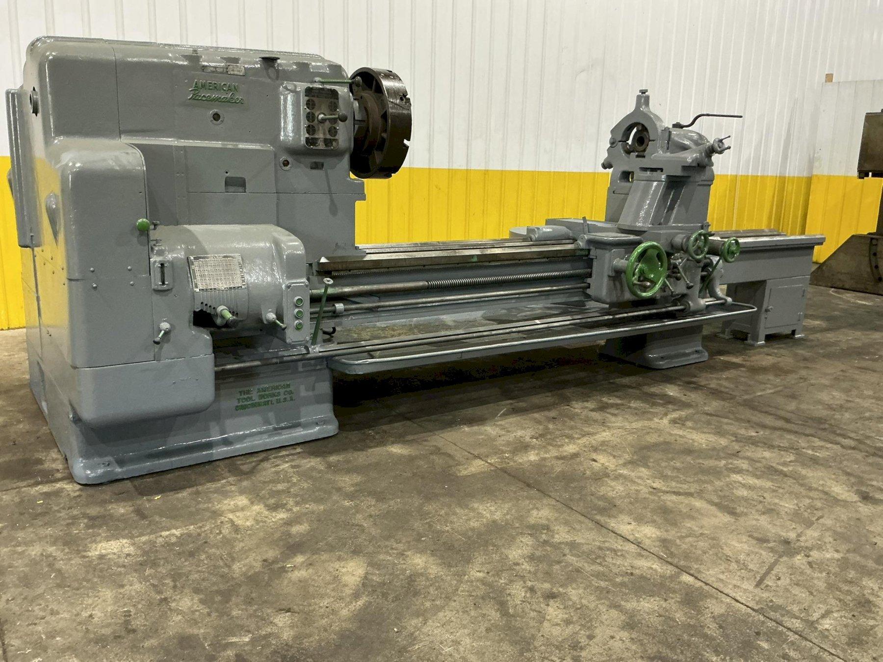 48" X 72" AMERICAN PACEMAKER ENGINE LATHE, 2.25" HOLE: STOCK #16192