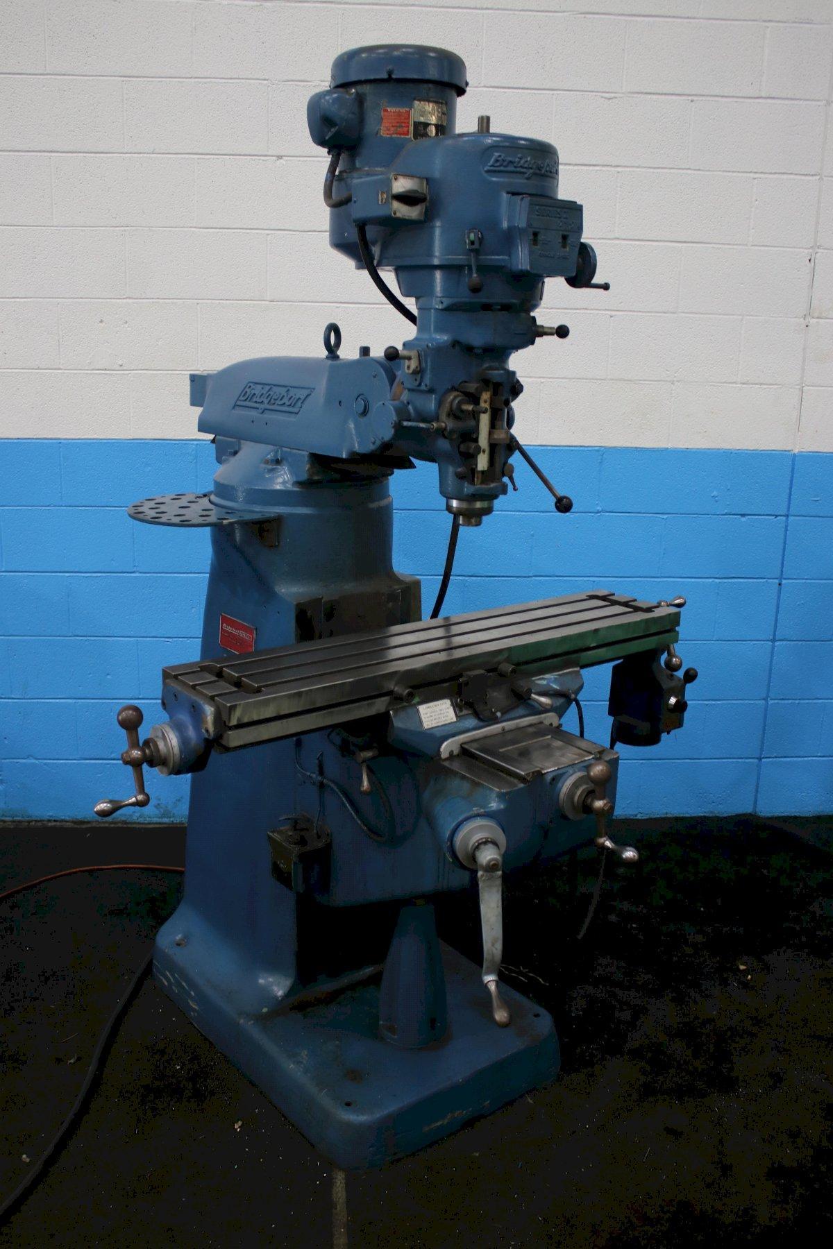 2 HP BRIDGEPORT RAM TYPE VERTICAL MILL: STOCK #75296