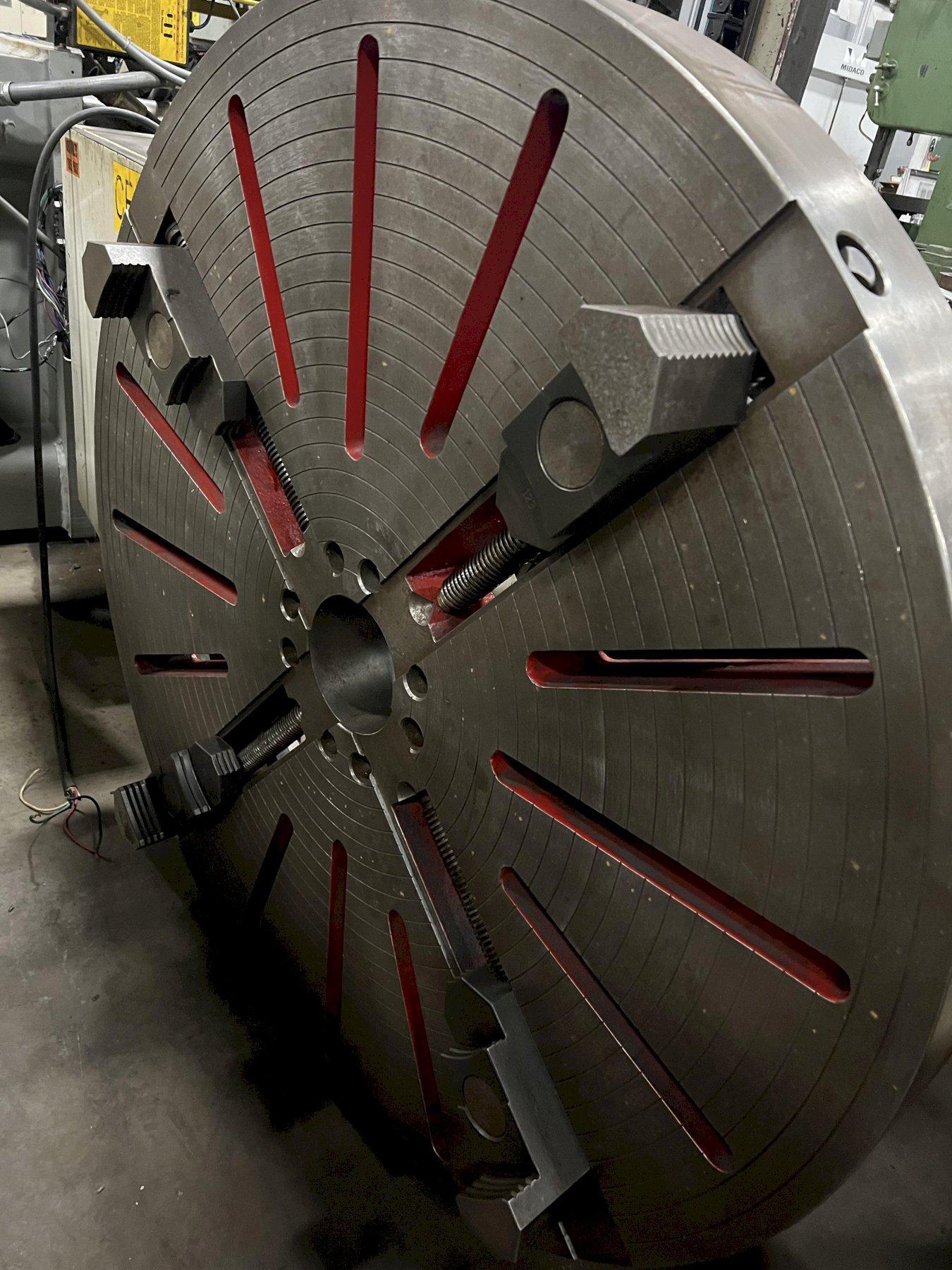 50" 4-JAW CHUCK, 6" THRU HOLE, 5" THICK