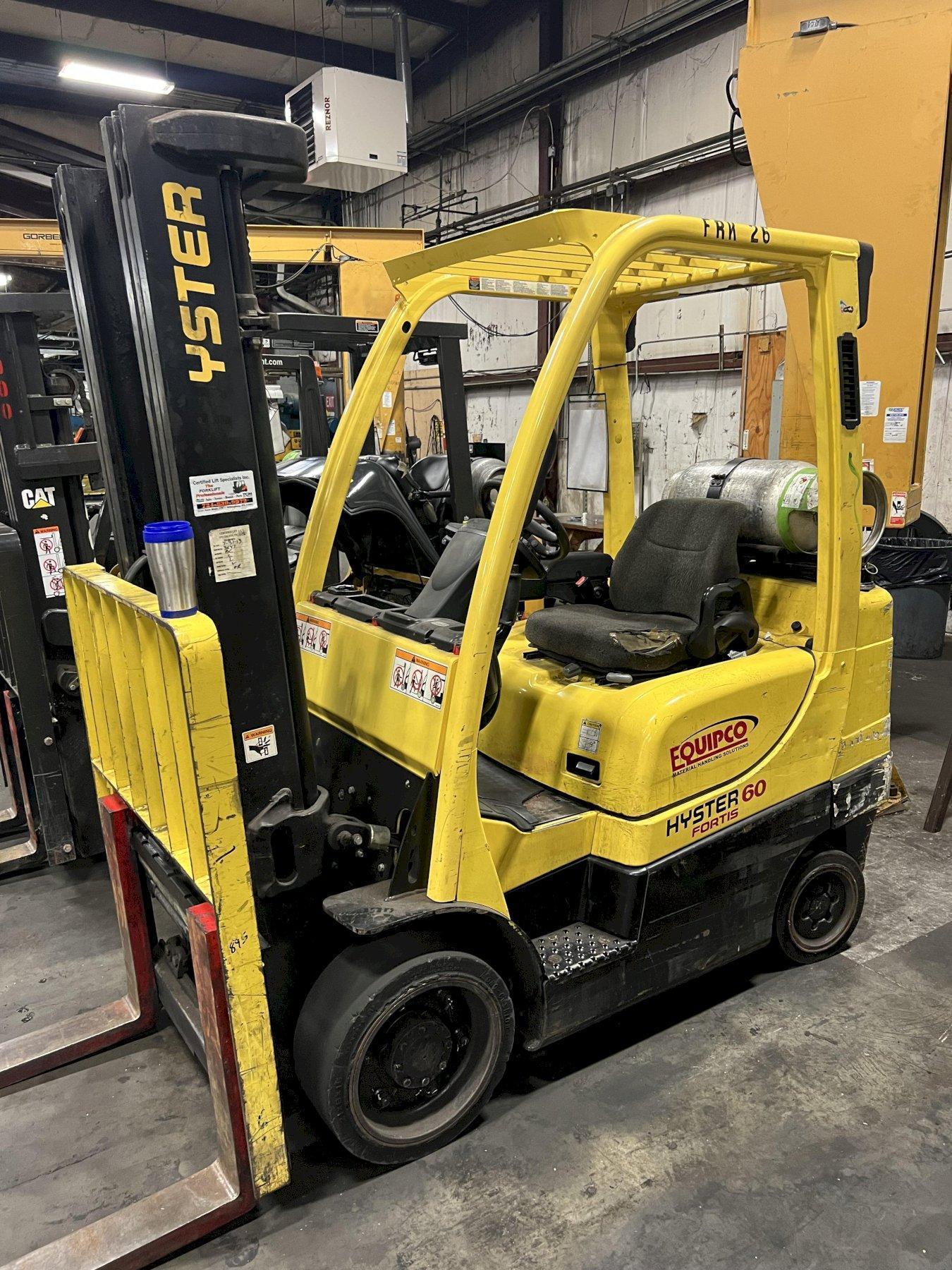 5550 LBS HYSTER MODEL #S60FT FORTIS LP-GAS FORKLIFT: STOCK # 3444