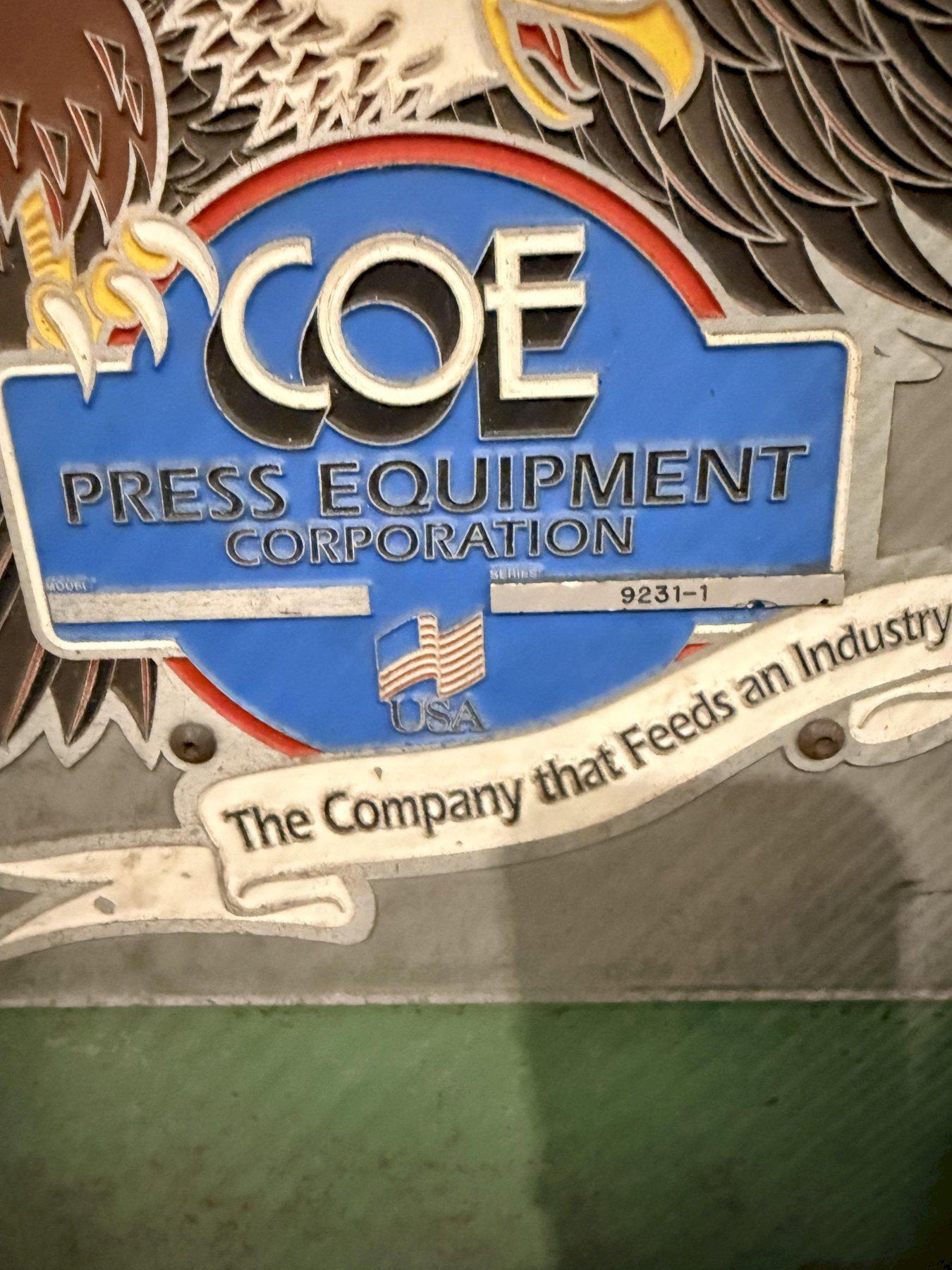 20,000 lbs. x 54 inch Coe Press Equipment Servo Coil Feed Line - Can be seen under power!