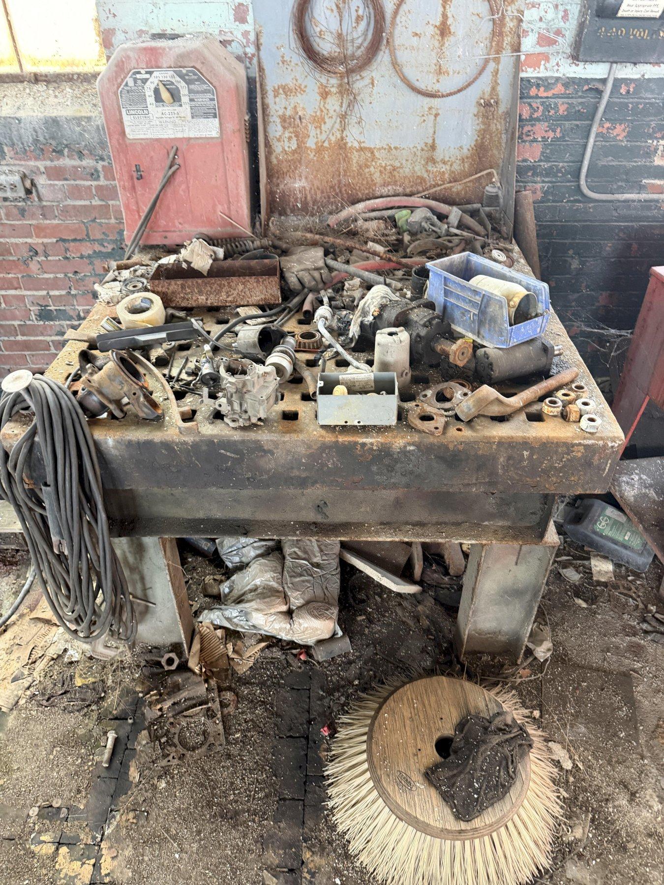 60" X 60" ACORN WELDING TABLE WITH STAND. STOCK # 0878826