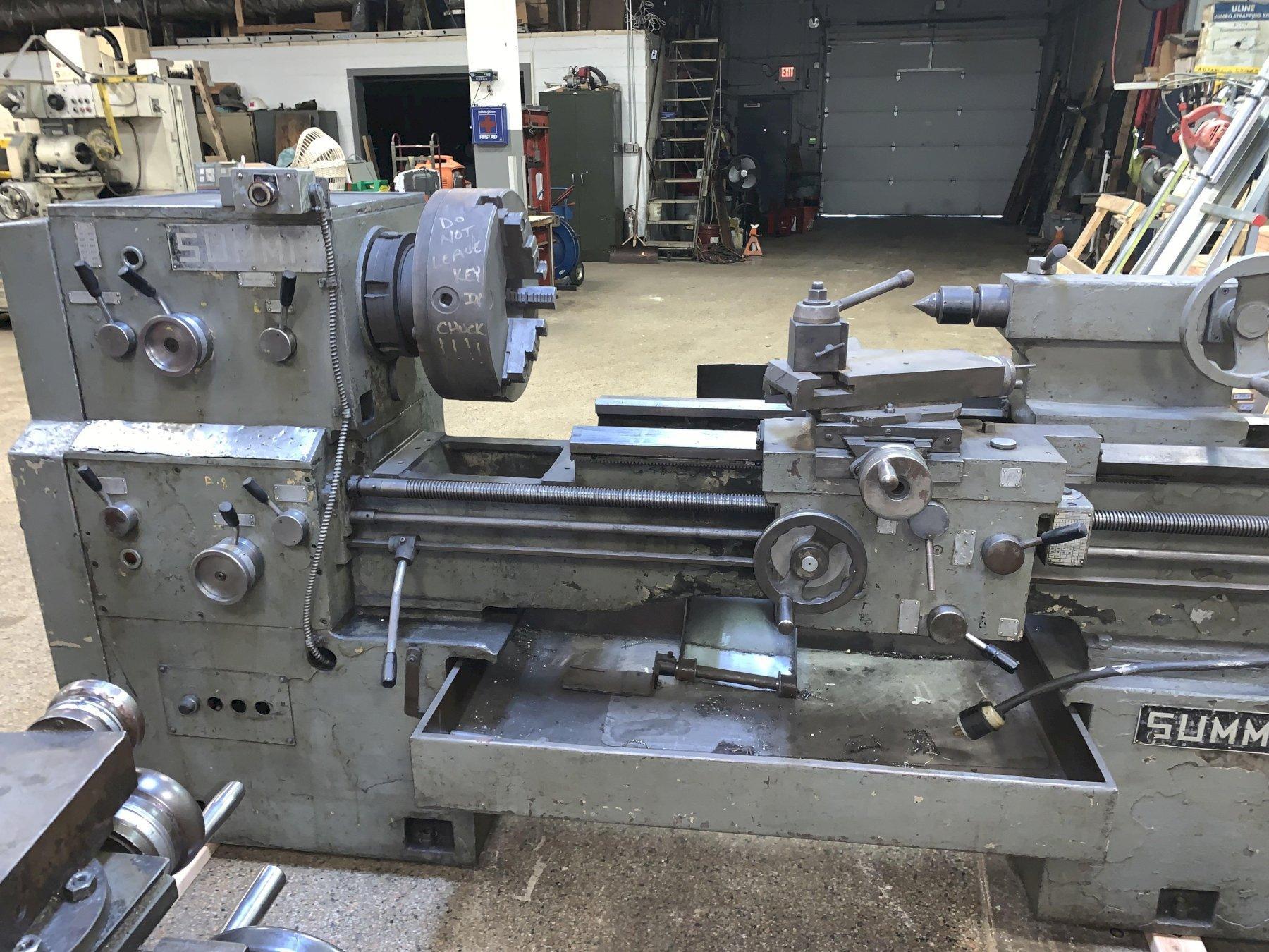 19" x 47" Summit Engine Lathe, S/N 3220827.