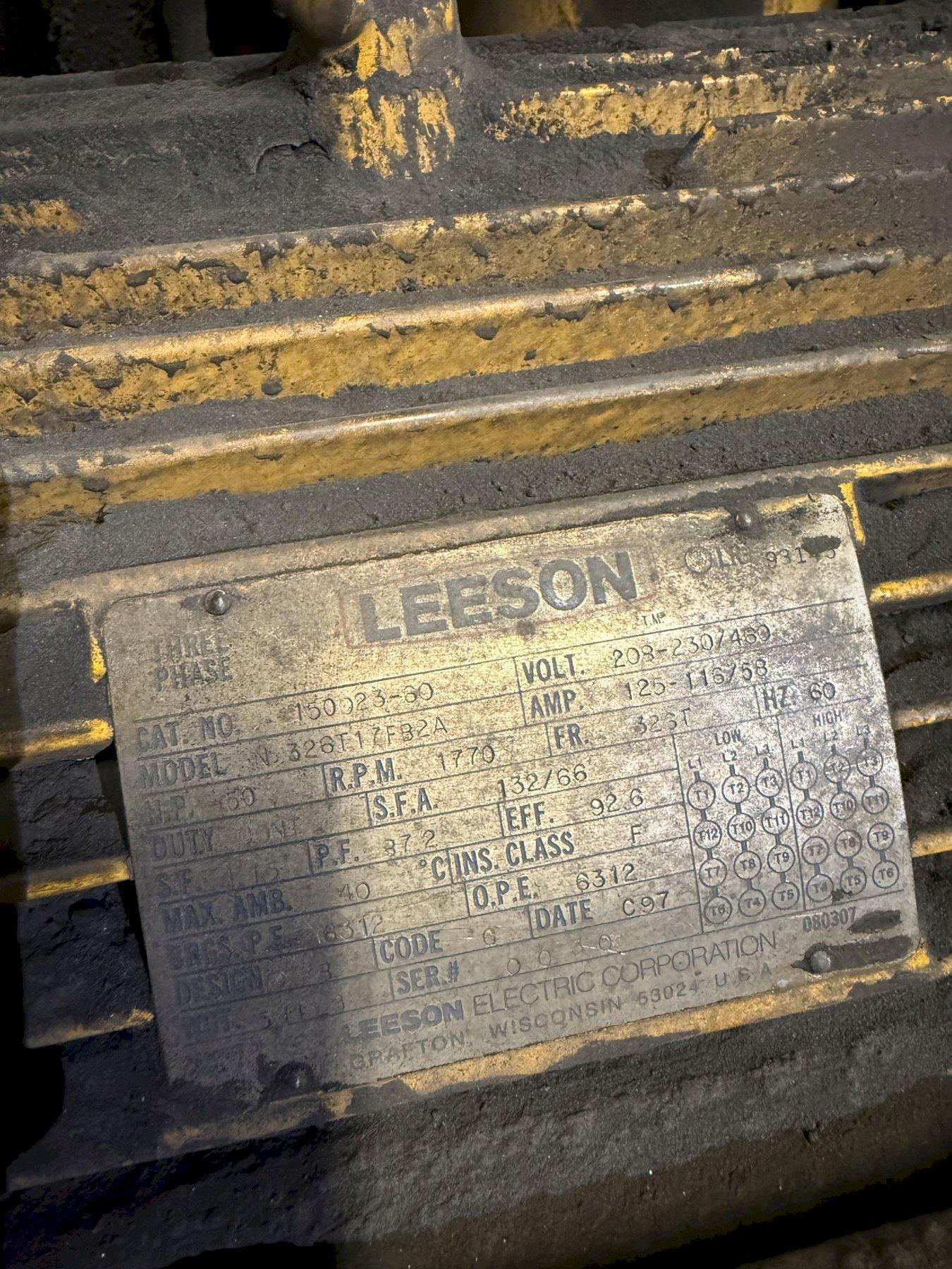 Hi-Vac model 450 50hp vacuum s/n HV 3164, 53275 hours , stationary mounted