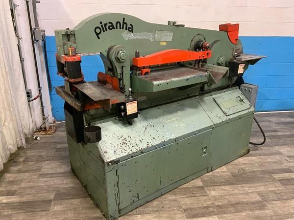 90 TON PIRANHA HYDRAULIC IRONWORKER: STOCK# 4206