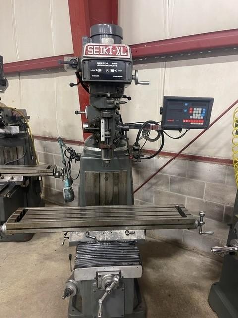 1 - PREOWNED SEIKI-XL VERTICAL MILL, MODEL #: 3VH, YEAR: 1992