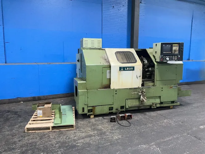 OKUMA 22” X 24” CNC LATHE  -  LB25
