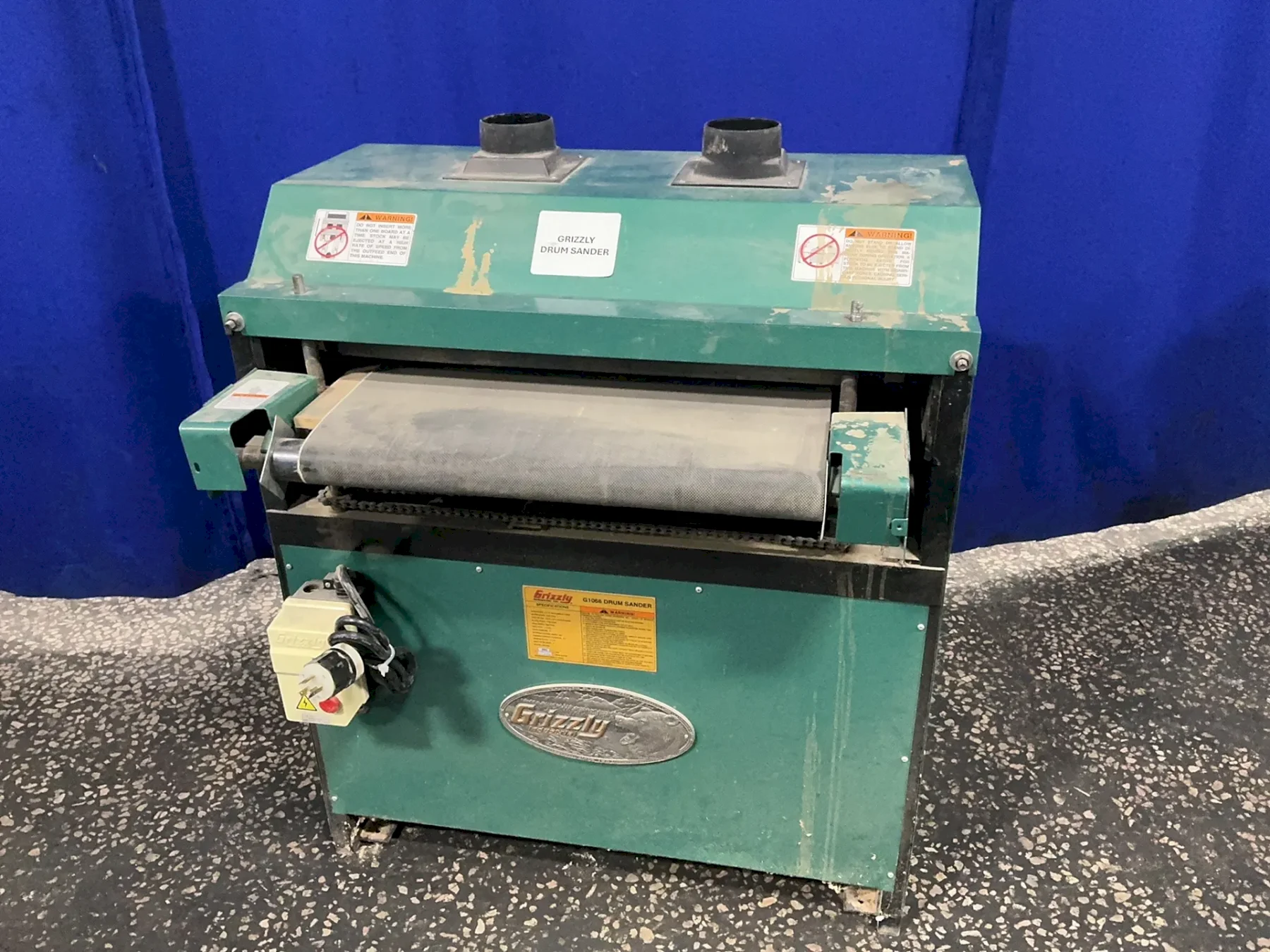 GRIZZLY 22.5”X36” CONVEYOR BELT DRUM SANDER  -  G1066